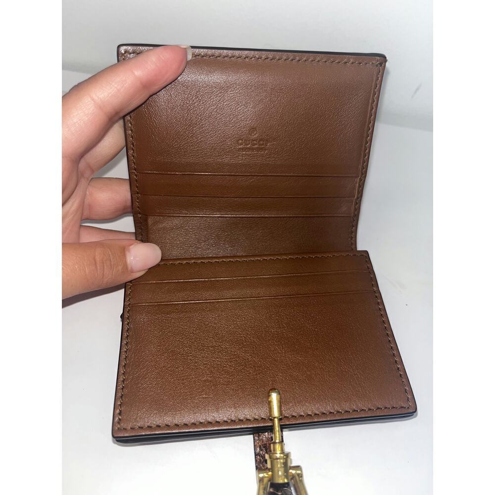 Gucci Snake Print Compact Wallet - Picture 7 of 8